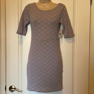 Free People Gray Purple Tone Dress